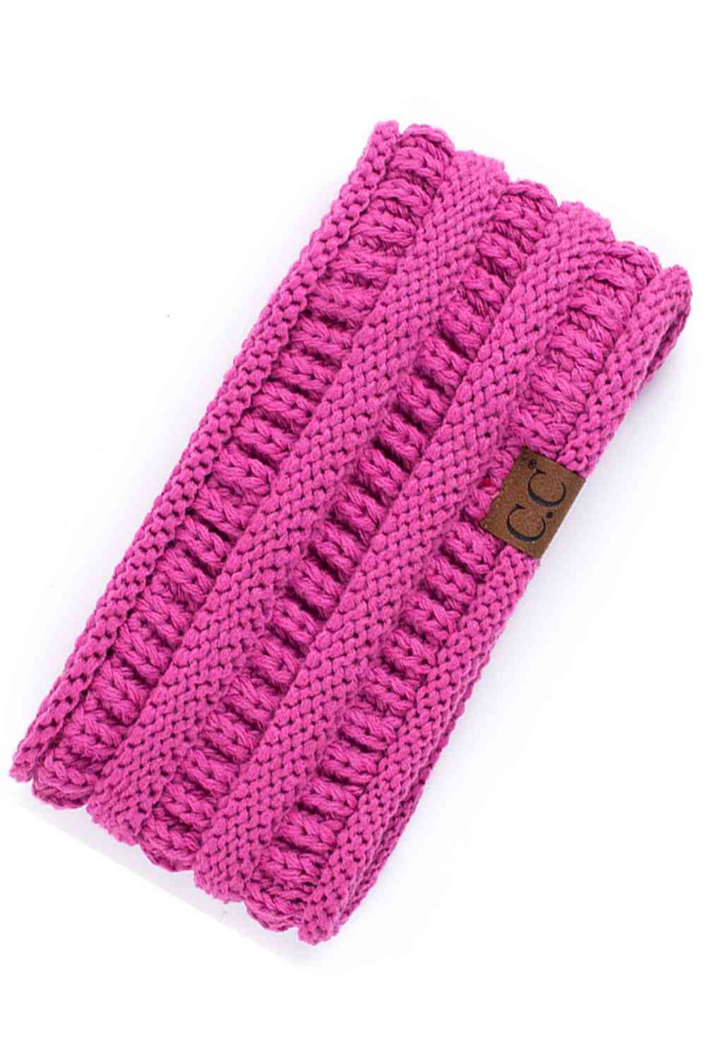 Azalea Elevate your everyday style with the C.C Solid Ribbed Headwrap. Crafted from 100% acrylic, this versatile headwrap features a classic ribbed texture that adds dimension and visual interest. One size fits most, making it the perfect accessory for any occasion—whether you're running errands, hitting the gym, or making a fashion statement. Made in Korea with quality craftsmanship you can trust. Comfortable, durable, and effortlessly chic.