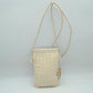 Woven Texture Vertical Phone Pouch Crossbody Bag with Cord Strap - Off-White - Crossbody Bag
