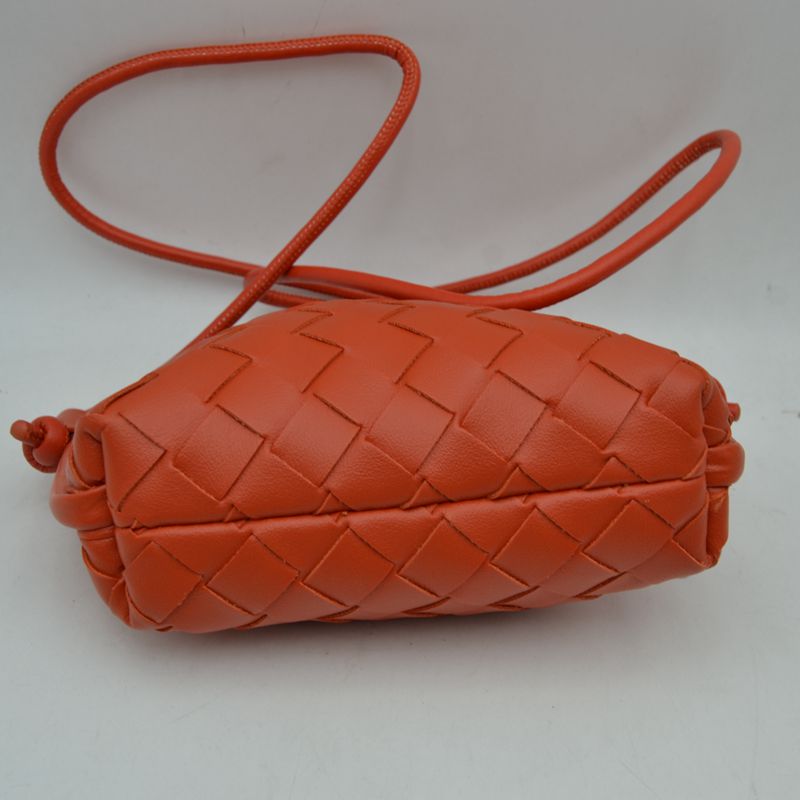 Woven Texture Small Crossbody Bag with Top Zipper and Cord Strap - Crossbody Bag