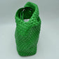 Woven Hobo Bag with Integrated Top Handle and Matching Pouch - Hobo Bags