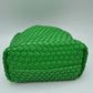 Woven Hobo Bag with Integrated Top Handle and Matching Pouch - Hobo Bags