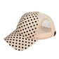 C.C Dot Printed Mesh Baseball Cap 100% Polyester