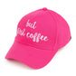 C.C Baseball Cap With Embroidered 100% Cotton