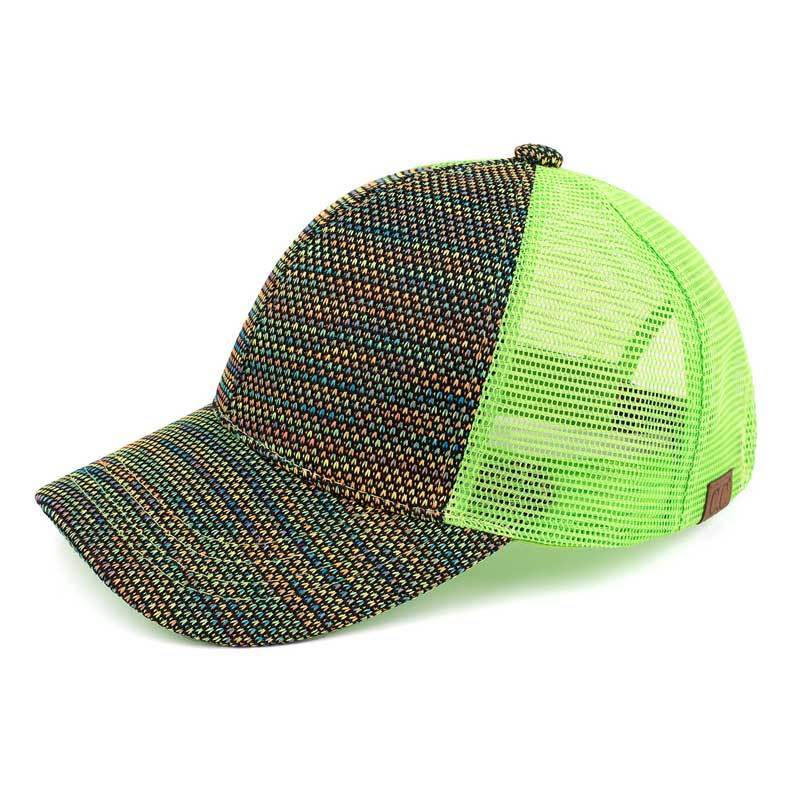 C.C Baseball Cap With Multi Knit Mesh