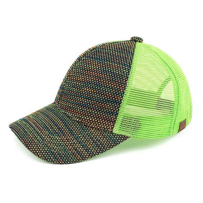 C.C Baseball Cap With Multi Knit Mesh