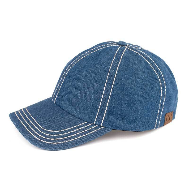 C.C Cotton Denim Baseball Cap 100% Cotton