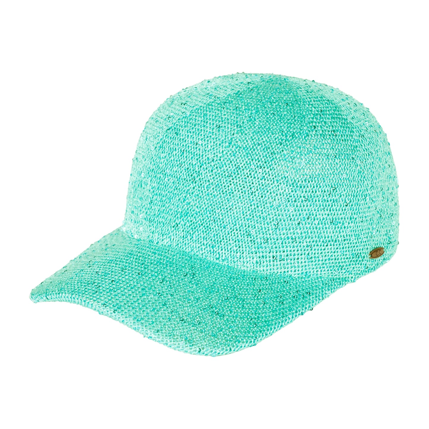 C.C Basecall Cap With Sequin - Mint - Baseball Caps