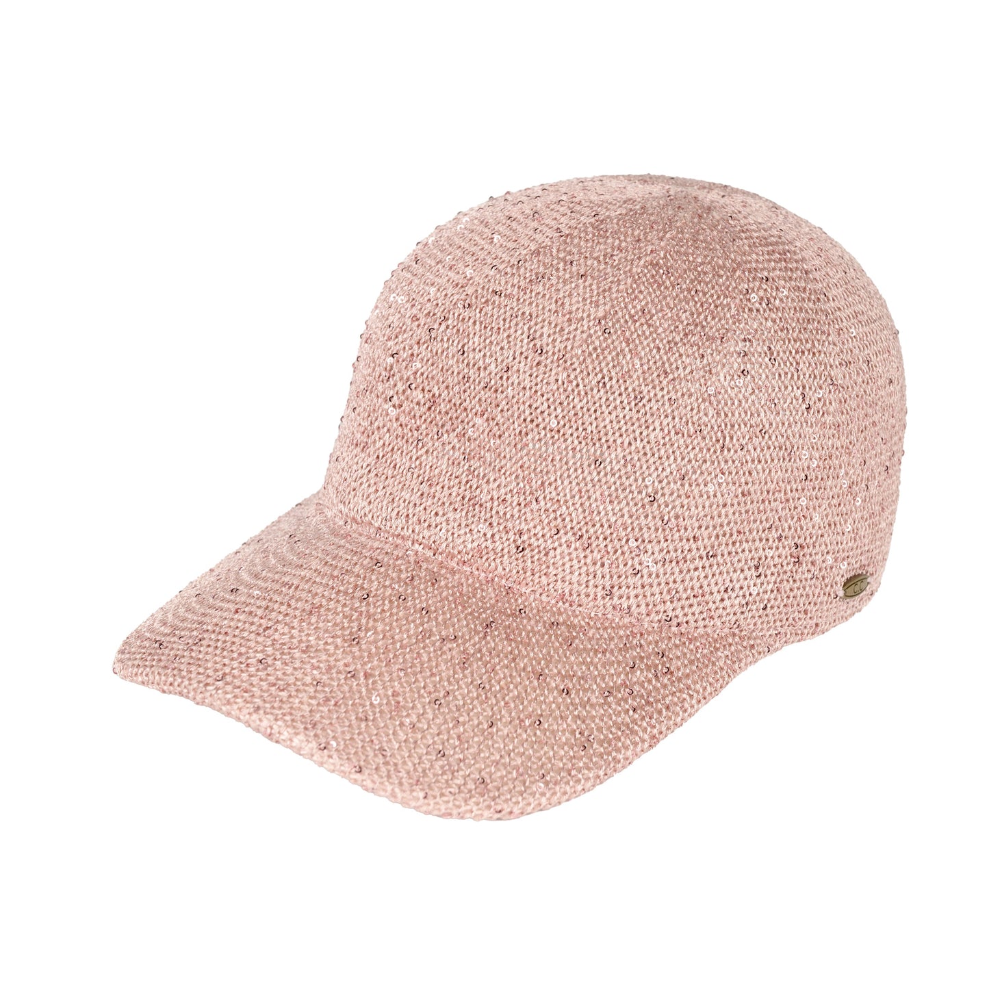 C.C Basecall Cap With Sequin - Rose - Baseball Caps