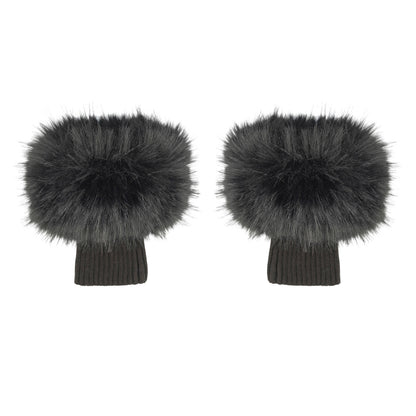 C.C Long Fur Knit Boot Cuffs