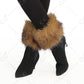 C.C Long Fur Knit Boot Cuffs