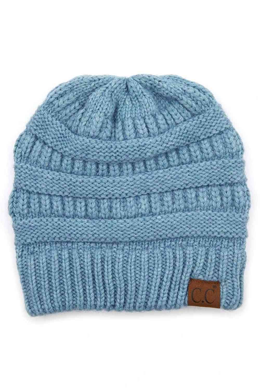 Stell_Blue Wrap yourself in softness with this C.C Soft Yarn Knit Beanie, crafted from a premium blend of 47% rayon, 31% PBT, and 22% nylon. The luxurious rayon provides a silky feel against your skin, while the durable synthetic fibers ensure lasting wear through winter season.