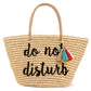 C.C Natural Straw Summer Tote Bag