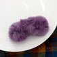 Madeline Love Lavender Faux Fur Triple Pom Pom Barrette - Hair Accessories