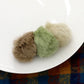 Madeline Love Green, Multi Faux Fur Triple Pom Pom Barrette - Hair Accessories