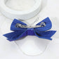 Madeline Love Royal Blue Sparkly Bling Stone Bow Hair Barrette - Hair Accessories - desc