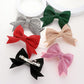 Madeline Love Royal Blue Sparkly Bling Stone Bow Hair Barrette - Hair Accessories - extra