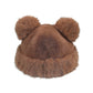 C.C Faux Fur Double Pom Bucket Hat