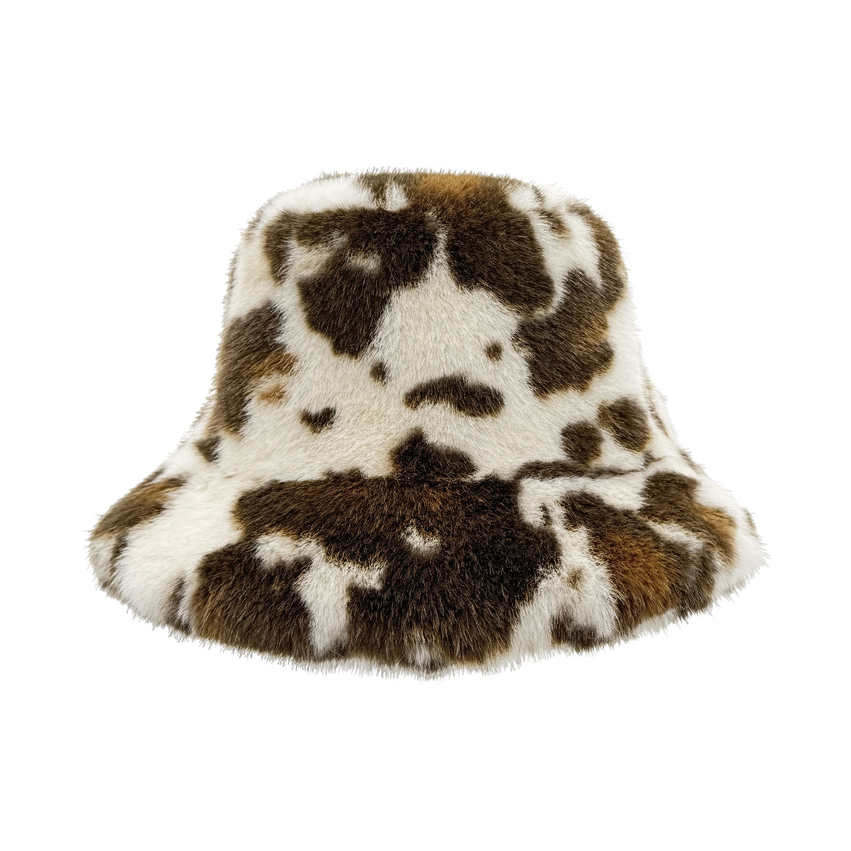 C.C Cow Faux Fur Bucket Hat
