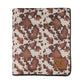 C.C Cow Print Pattern Throw Blanket With Sherpa