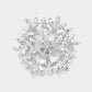 Madeline Love Blue Bubble Stone Cluster Snowflake Pin Brooch - Brooches - desc