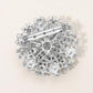 Madeline Love Emerald Vintage Floral Crystal Pin Brooch - Brooches - desc