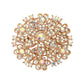 Madeline Love AB, Gold Vintage Floral Crystal Pin Brooch - Brooches - extra
