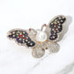 Madeline Love Gold Pearl Rhinestone Pave Butterfly Pin Brooch - Brooches