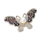 Madeline Love Gold Pearl Rhinestone Pave Butterfly Pin Brooch - Brooches - desc