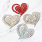 Madeline Love AB Stone Paved Heart Pin Brooch - Brooches - extra