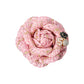 Madeline Love Pink Enamel Flower Number Five Pointed Tweed Flower Pin Brooch Hair Clip - Brooches - desc
