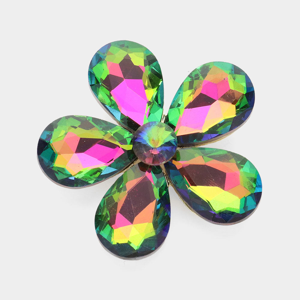 Madeline Love Default Crystal Rhinestone Flower Brooch - Brooches - extra