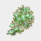 Madeline Love Peridot Crystal Bouquet Pin Brooch / Pendant - Brooches
