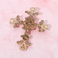 Madeline Love Lt Col Topaz Elegant Stone Embellished Cross Pin Brooch - Brooches