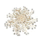 Madeline Love Cream, Gold Pearl Faceted Bead Burst Floral Pin Brooch Alligator Snap Hair Clip - Brooches - desc