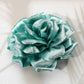 Madeline Love Blue Zircon Metallic Fabric Flower Pin Brooch Hair Clip Hair Band Bracelet - Bracelets - desc