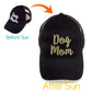 C.C Dog Mom Changing Color Pony Trucker Cap 100% Cotton
