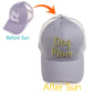 C.C Dog Mom Changing Color Pony Trucker Cap 100% Cotton