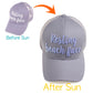 C.C Hello Sunshine Changing Color Pony Trucker Cap 100% Cotton