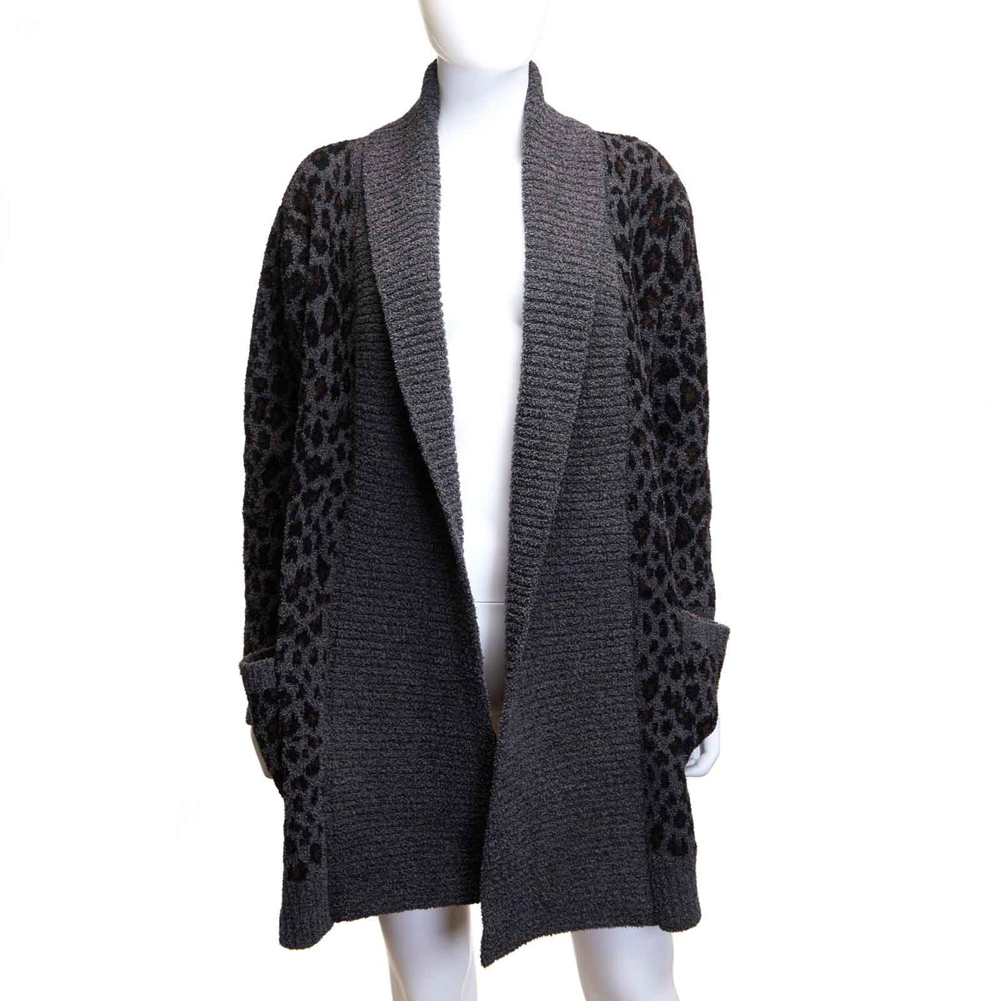 C.C Buffalo Check Jacquard Knit Bath Gown