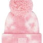 C.C Tie Dye Kids Beanie With C C Rubber Patch And Yarn Pom
