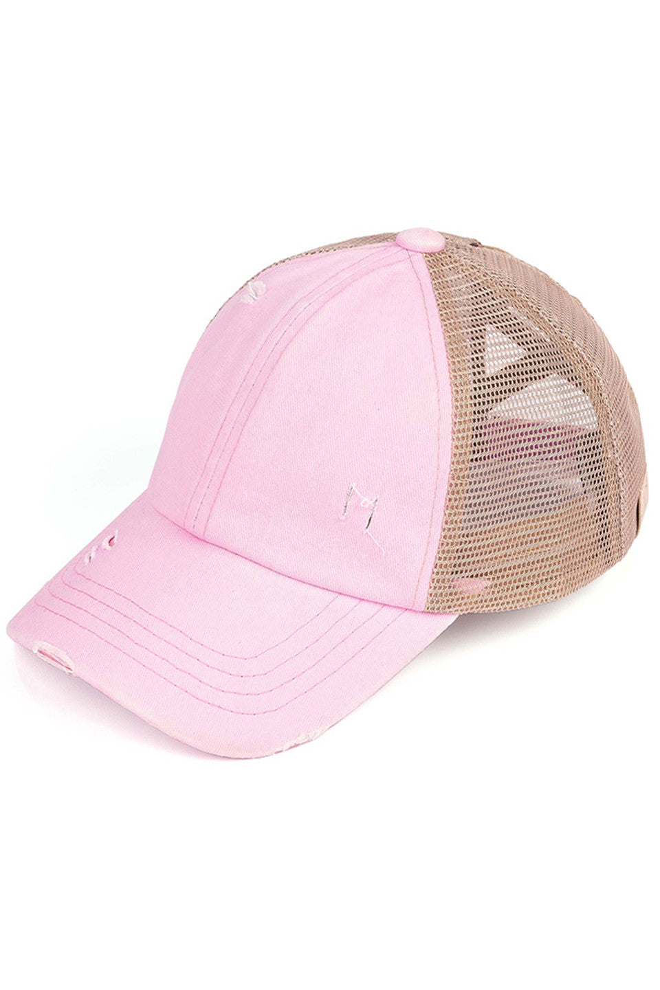 Baby pink C.C Kids Baseball Pony Cap combines classic sporty style with practical design tailored for children. Featuring an adjustable strap for a secure fit and a ponytail opening, it offers comfort and convenience for active kids. Crafted from durable materials, this cap provides sun protection while allowing breathability, making it ideal for outdoor play and sports activities. Its versatile design complements casual outfits, ensuring your child stays stylish and comfortable throughout the day. 