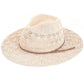 C.C HORSESHOE LACE KNITTING PANAMA HAT