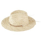 Beige Evil Eye braided band sun hat offers superior protection against harsh summer rays while maintaining breathability. The distinctive evil eye motif adds a sophisticated touch to casual outfits. Lightweight construction ensures comfort during extended wear, making it an essential accessory for beach outings, garden parties, or everyday sun protection.