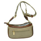 Beige Faux Leather Guitar Straps Crossbody Bag for Women, This gorgeous crossbody bag is going to be your absolute favorite new purchase! It features with adjustable and detachable handle strap, upper top zipper closure with pocket. Ideal for keeping your money, bank cards, lipstick, coins, and other small essentials in one place. It's versatile enough to carry with different outfits throughout the week. It's perfectly lightweight to carry around all day with all handy items altogether.