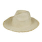 Beige Frayed Solid Straw Sun Hat is the perfect addition to your summer wardrobe. Made with high-quality straw, it offers both style and functionality, keeping you cool and protected from the sun's rays. Its frayed edge adds a touch of effortless chic to any outfit. A must-have for any beach or outdoor adventure. 