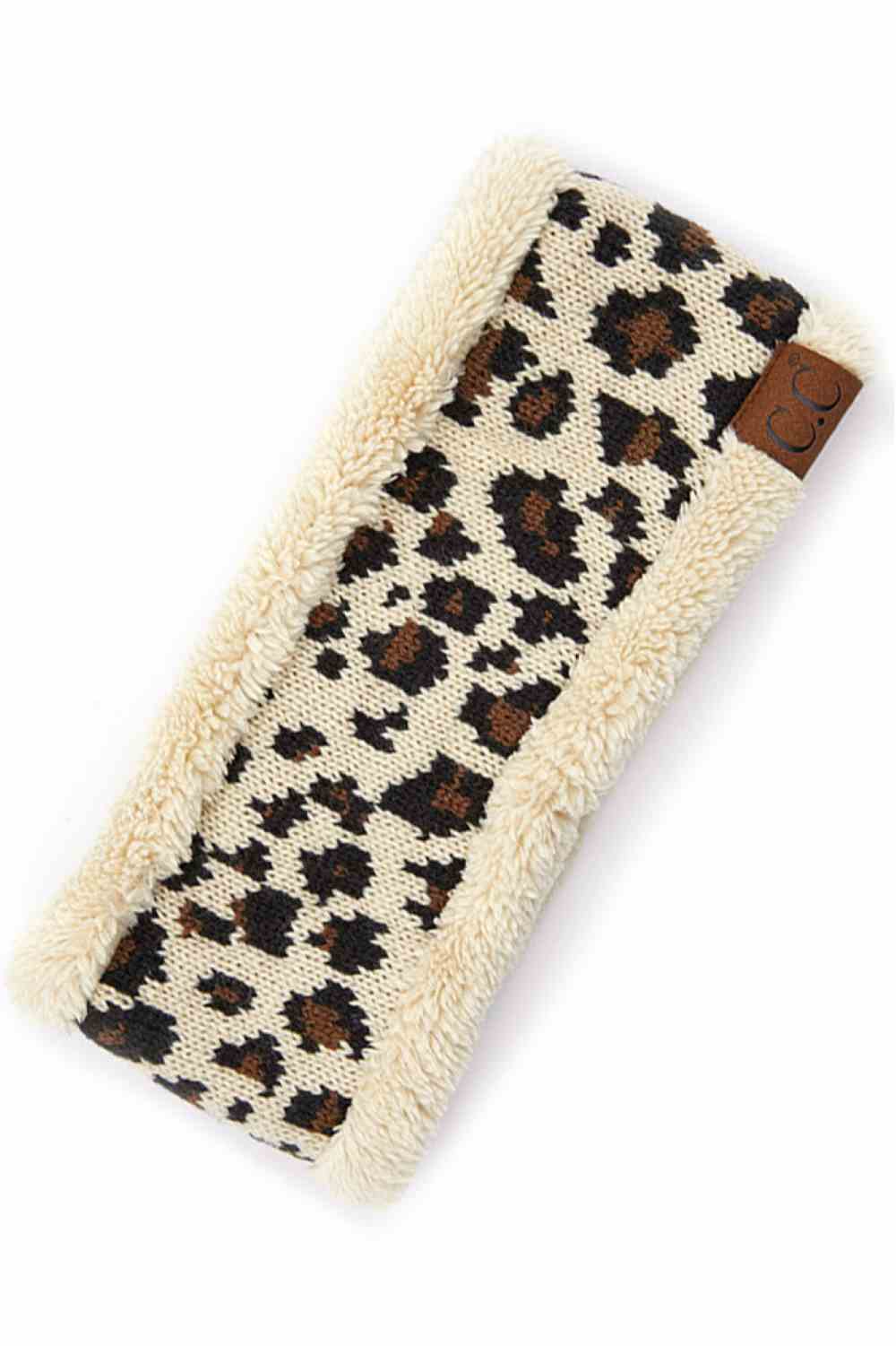 Beige Elevate your style with this C.C Leopard Pattern Headwrap, featuring a bold leopard print design that adds instant flair to any outfit. Crafted from 100% acrylic with a soft lining for comfort, this versatile headwrap keeps hair in place while making a fashion statement. One size fits most, making it the perfect accessory for everyday wear or special occasions. Lightweight and easy to style, it's a must-have addition to your accessory collection.