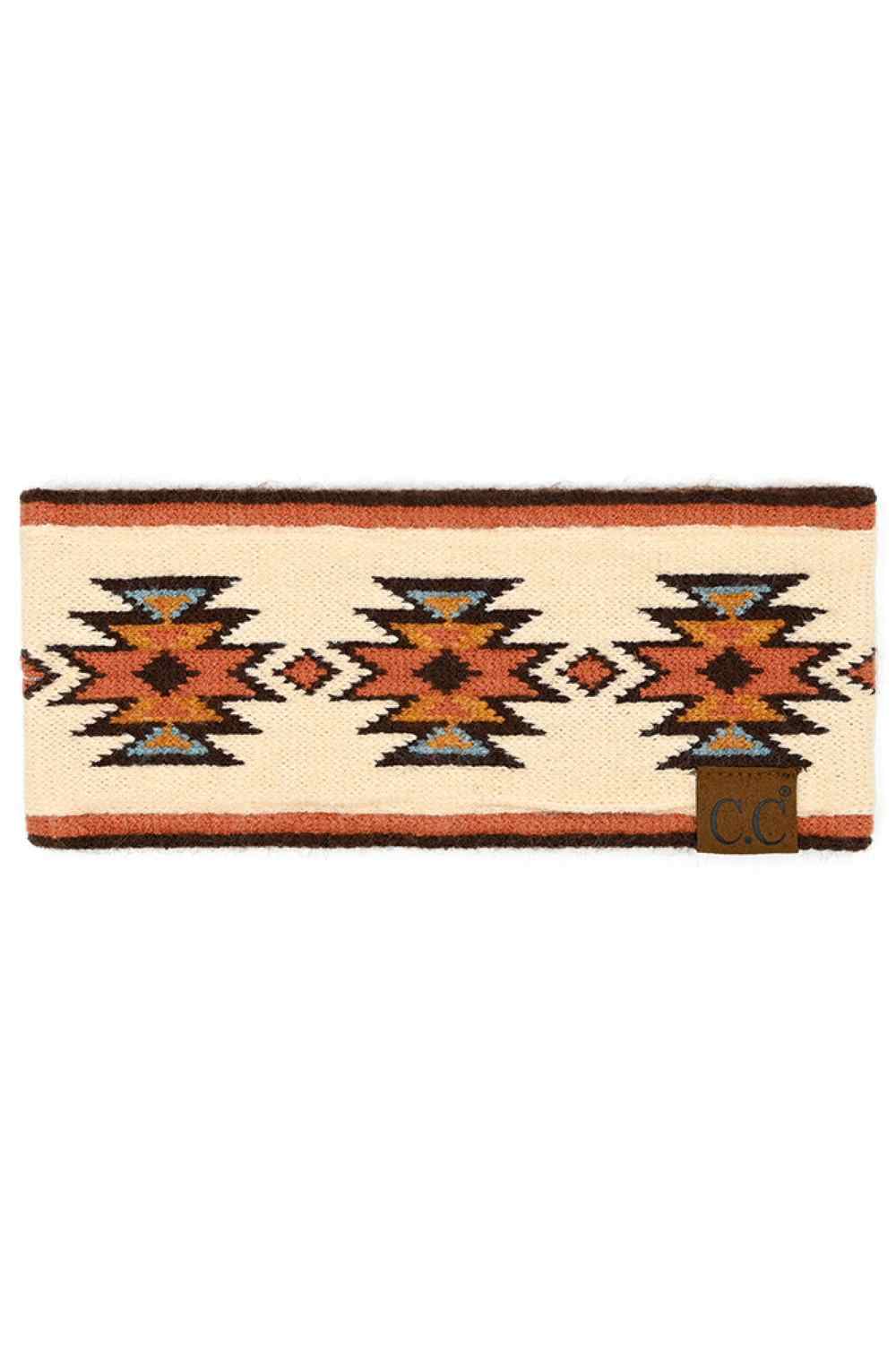 Beige Wrap your hair in Southwestern style with this C.C headwrap. Featuring a bold, eye-catching pattern, this versatile accessory works as a headwrap, turban, or hair accessory. The soft blend of rayon, polyester, and nylon creates a comfortable, breathable fit that moves with you. Measuring 9.25" x 4", it's the perfect size for securing your look throughout the day. Whether you're protecting your hair or making a fashion statement, this headwrap adds an instant touch of boho-inspired flair to any outfit.