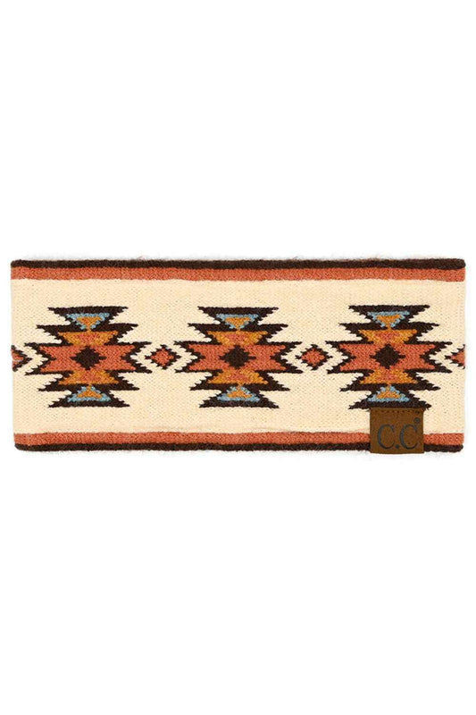 Beige Wrap your hair in Southwestern style with this C.C headwrap. Featuring a bold, eye-catching pattern, this versatile accessory works as a headwrap, turban, or hair accessory. The soft blend of rayon, polyester, and nylon creates a comfortable, breathable fit that moves with you. Measuring 9.25" x 4", it's the perfect size for securing your look throughout the day. Whether you're protecting your hair or making a fashion statement, this headwrap adds an instant touch of boho-inspired flair to any outfit.