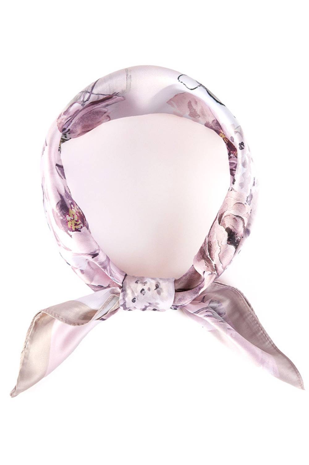Beige Brighten your summer style with this charming floral print bandana scarf. Crafted from lightweight 100% polyester, it's perfect for warm weather wear tie it around your neck, head, or wrist for effortless versatility. The generous 27.5" x 27.5" square cut offers plenty of styling options. Easy to care for and designed for comfort, this scarf is an essential accessory for any season.