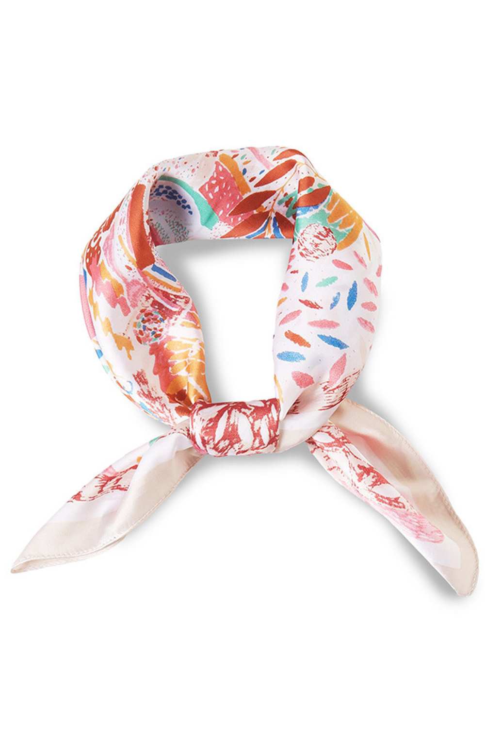 Beige Elevate your summer style with this versatile Multi Leaves Print Bandana. Crafted from lightweight 100% polyester, it's perfect for hot weather wear. The generous 27.5" x 27.5" square design offers endless styling possibilities wear it as a headscarf, neck wrap, or accessory. The vibrant multi-leaf print brings a fresh, botanical touch to any outfit. Breathable and easy to care for, this scarf is an essential addition to your warm-weather wardrobe.